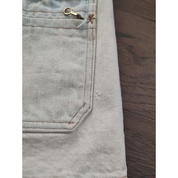 Levis Strauss &Co. 1970s Vintage Chore Jacket- Orange Tab-Bleach Dipped-Large - Picture 8 of 16